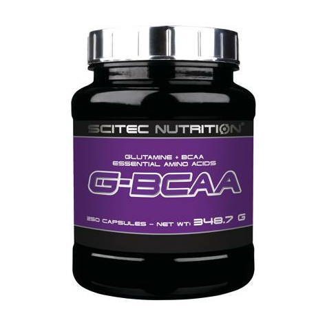 scitec nutrition g-bcaa, 250 capsule can