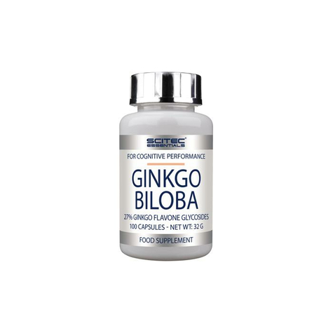Scitec Essentials Ginkgo Biloba, 100 Capsule Poate