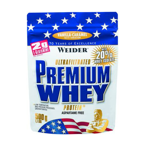 Joe Weider Premium Whey, Pungă De 500 G Cu Suport