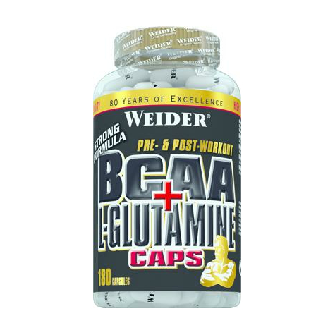 Joe Weider Bcaa + L-Glutamină Caps, 180 Capsule Poate