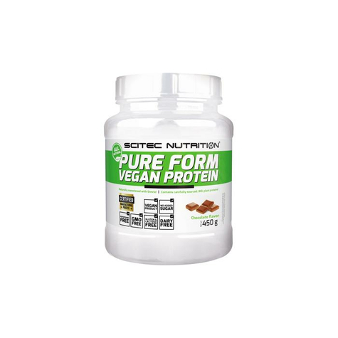 Scitec Nutrition Pure Form Vegan Protein, 450 G Conservă