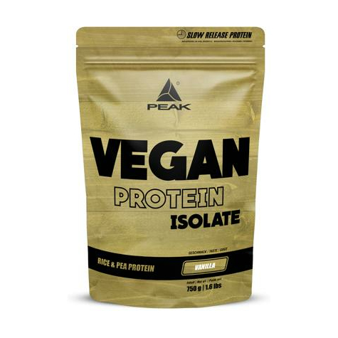 Peak Performance Vegan Protein Isolate, 750 G Bag