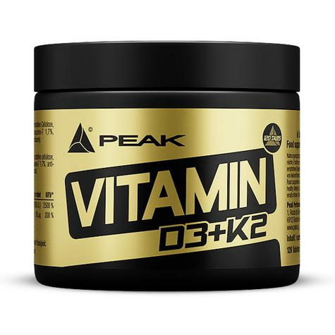Peak Performance Vitamin D3 + K2, 120 Comprimate