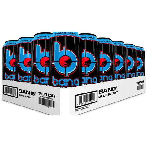 Vpx Bang Energy Drink, 24 X 0.5 L Can (Deposit)