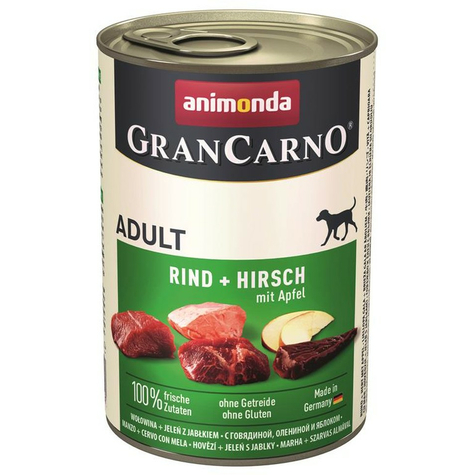 Animonda Câine Grancarno,Grancarno Ri-Deer-Apple400gd