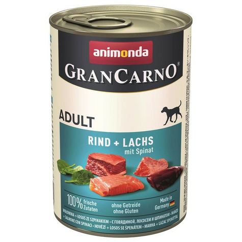 Animonda Câine Grancarno,Grancarno Ri-Salmon Spanac400gd