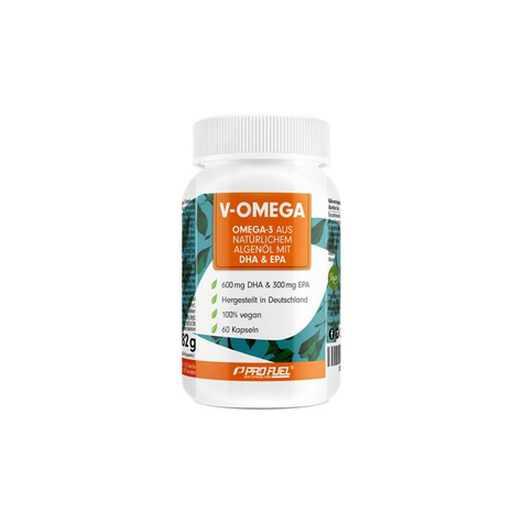 Profuel V-Omega, Capsule De Alge Omega-3, Epa & Dha, 60 Capsule Doză