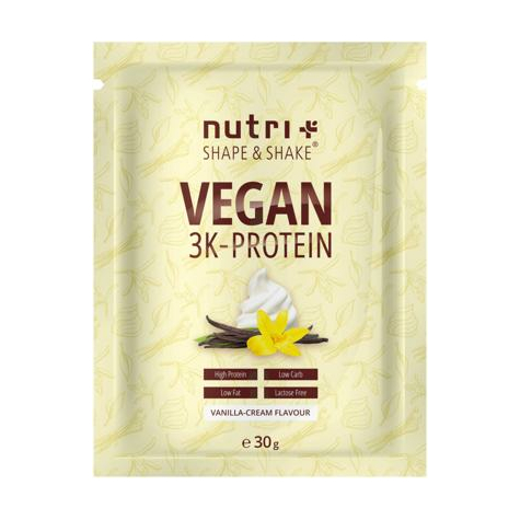 Nutri+ Vegan 3k Protein Powder, 30 G De Probă