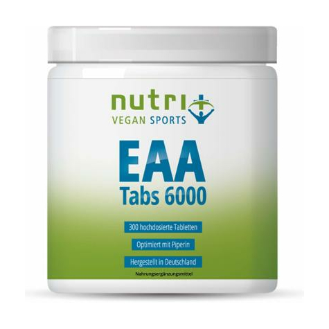 Nutri+ Vegan Eaa Tabs 6000, 300 Comprimate
