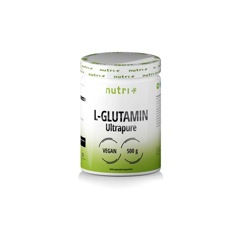 Nutri+ Vegan L-Glutamină Pulbere Ultrapură, Cutie De 500 G