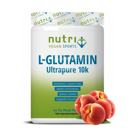 Nutri+ Vegan L-Glutamină Pulbere Ultrapură, Cutie De 500 G
