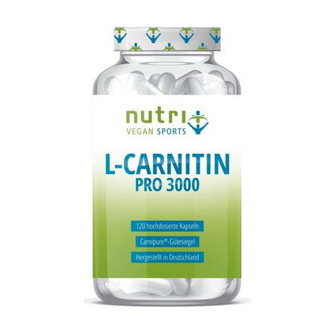 Nutri+ Vegan L-Carnitină Capsule, 120 Capsule