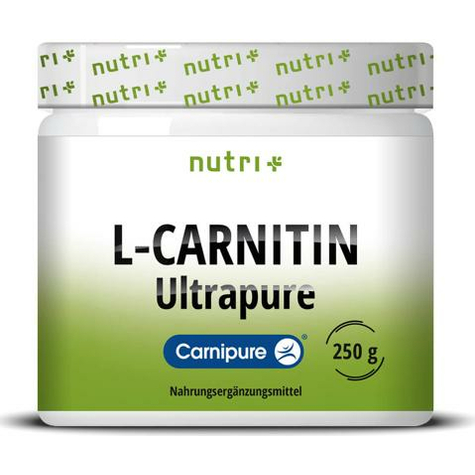 Nutri+ L-Carnitină Ultrapură (Carnipure) Pulbere, Doză De 250 G, Neutră