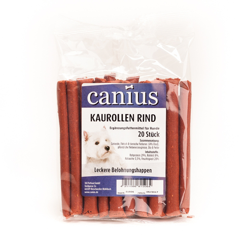 Canius Snacks,Canius Chewing Roll Carne De Vită 20 Buc
