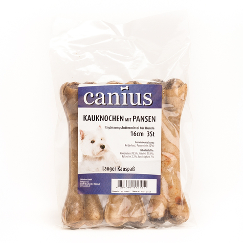 Canius Snacks, Os De Mestecat Cu Rumen 16cm 3pcs