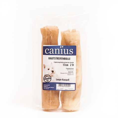Canius Snacks,Can.Skin Strip Roll 17cm 2er