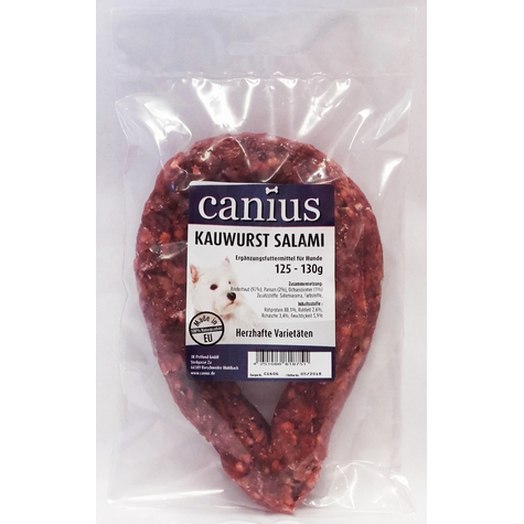 Canius Snacks,Ca.Ring Sausage Salami Gr125g 1st