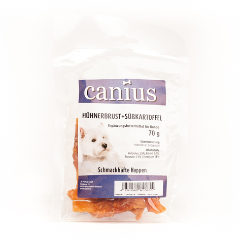 Canius Snacks,Cani. Piept De Pui+Patate Dulce. 70g