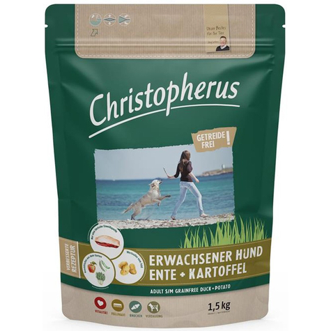 Christopherus Dog,Chris.Cereal-Fr. Duck-Cart.1,5kg
