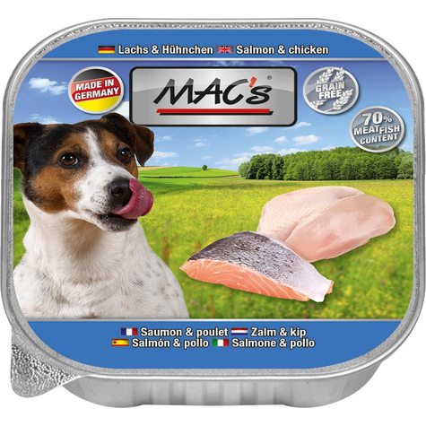 Mac's,Macs Dog Somon+Pui 150gs