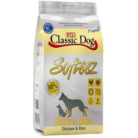Classic Dog,Cla.Dog Softeez Chicken+Rice 4kg
