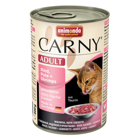 Animonda Cat Carny, Carny Adult Beef+Curcan+Sh.400gd