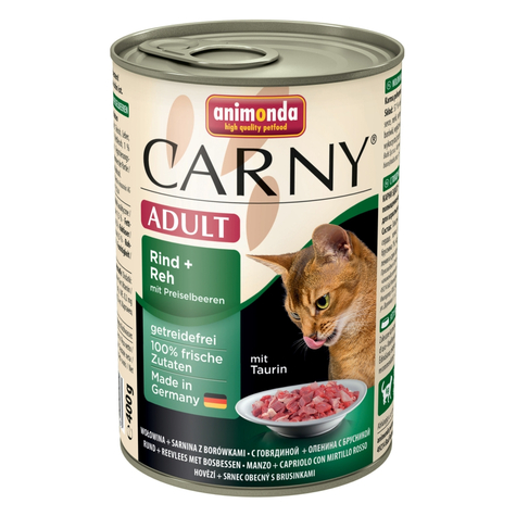 Animonda Cat Carny,Carny Adult Beef+Reh+Pre.400gd