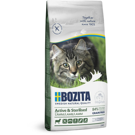 Bozita,Boz.Cat Act+Ste Grfr Miel 2kg