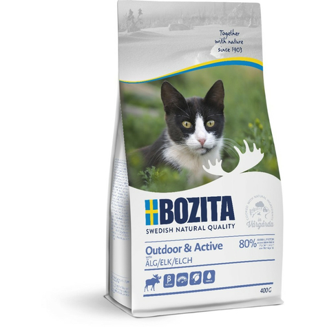 Bozita,Boz.Cat Outdoor+Activ Elan 400g
