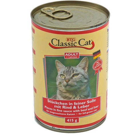 Classic Cat,Class.Cat Sos De Carne De Vită-Livră415gd