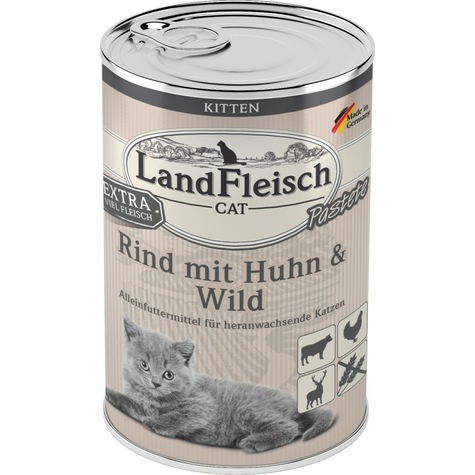 Landfleisch,Lafl.Cat Kitten Beef+Chicken400gd
