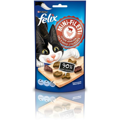 Nestle Cat,Fel.Mini-Filetti Chicken-Beef 40g
