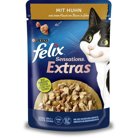 Pisică Nestle, Fel Sens.Extra Pui 85gp