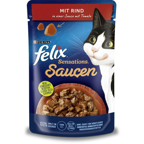 Nestle Cat,Fel Sens.Sos De Carne De Vită+Tomate 85gp