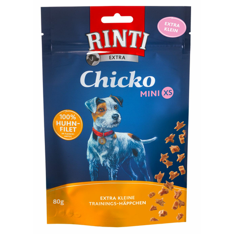 Finnern Rinti Snacks,Ri.Ext.Chicko Mini Xs Chicken 80g