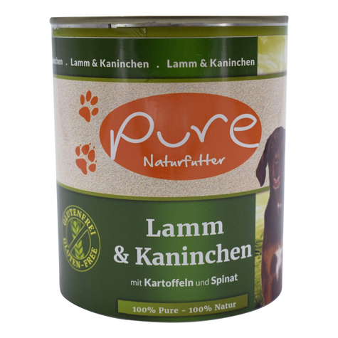 Hrană Naturală Pură, Pure Dog Lamb+Cani Glufr 800gd