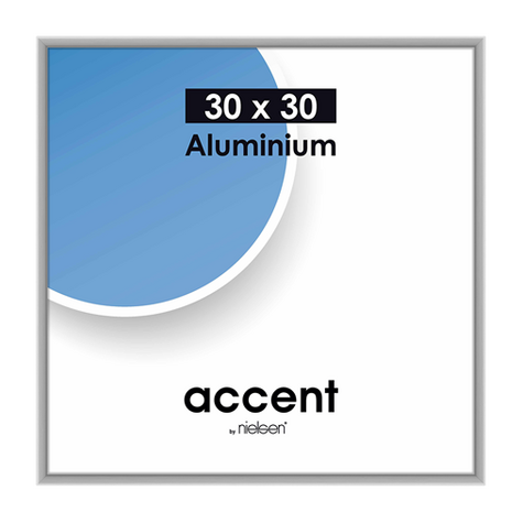 Nielsen Accent 30x30 Aluminiu Argintiu Mat 54124