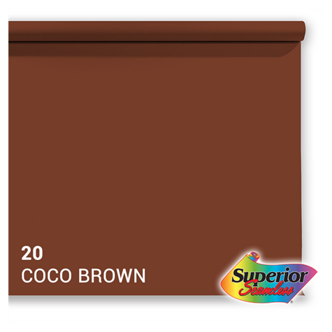 Superior Background Paper 20 Coco Brown 1.35 X 11m