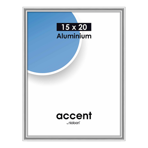 Nielsen Picture Frame 51323 Accent Glossy Silver 15x20 Cm