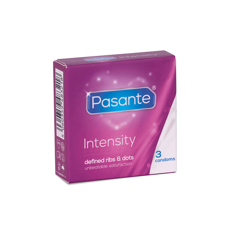 Prezervative : Prezervative Pasante Ribs & Dots 3pcs
