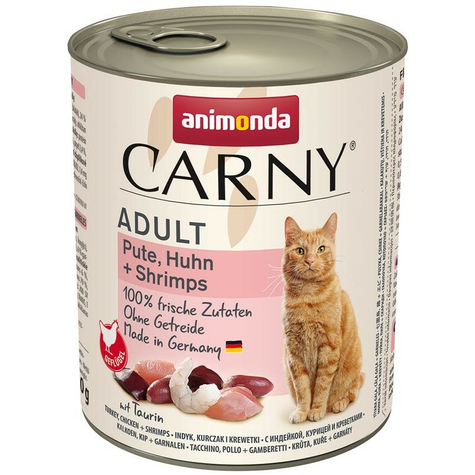 Animonda Cat Dose Carny Adult Curcan, Pui + Creveți 800g