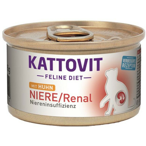 Kattovit Feline Diet Kidney / Renal Chicken Pentru Insuficiență Renală