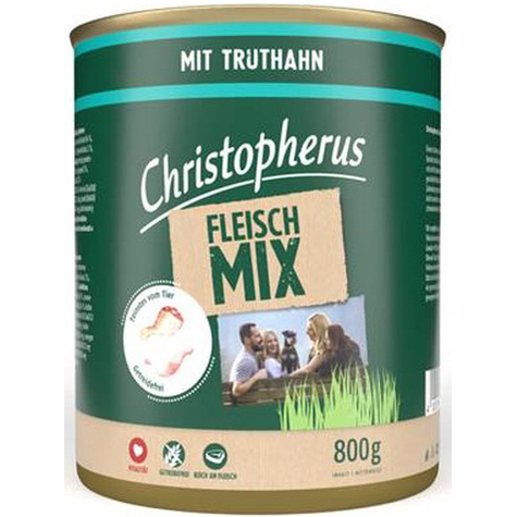 Christopherus Meat Mix - With Turkey 800g Can
