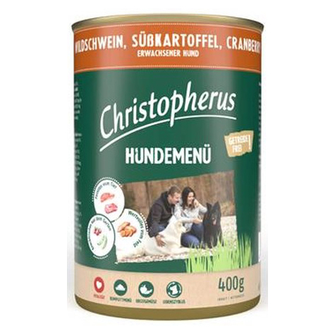 Meniu Pentru Câine Christopherus -Adult Cu Mistreț, Cartof Dulce