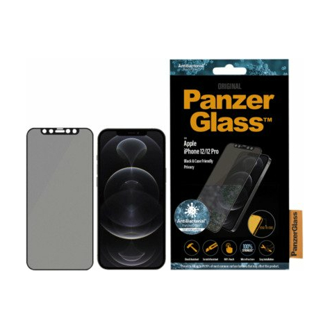 Panzerglass Apple Iphone 12/12 Pro Cf Antibacterial Privacy E-To-E, Black