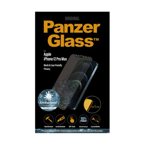 Panzerglass Apple Iphone 12 Pro Max Cf Antibacterian Privacy E-To-E, Negru
