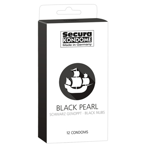 Prezervative : Prezervative Secura Black Pearl 12 Bucăți