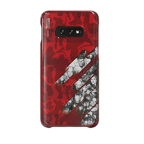 Samsung Gp G970 Marvel Smart Cover G970f Galaxy S10e Răzbunători Benzi Desenate Roșu Manșon De Protecție Caz De Acoperire Original