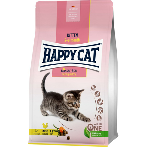 Happy Cat Young Kittn Land Poultry 300g