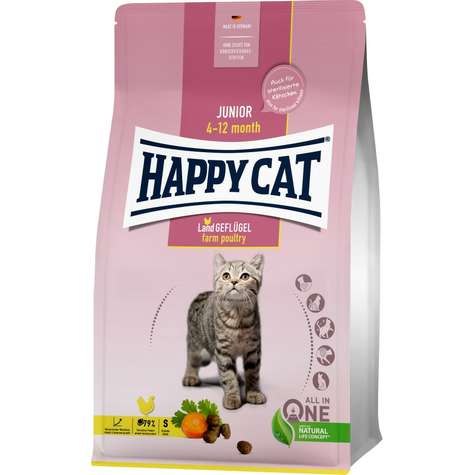 Happy Cat Young Junior Junior Land Poultry 300g
